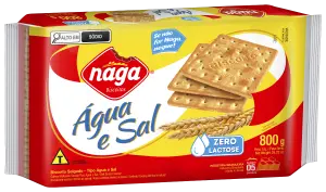 Biscoito Água e Sal 800g NAGA