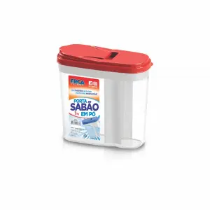 Porta Sabão Em Pó 1Kg Ref. 2763 Ercaplast Resistente E Prático Para Organização