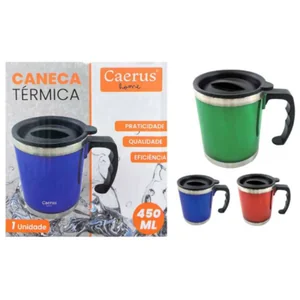 Caneca Térmica Akash Imports CRS-2916 Mantém Bebidas Quentes ou Frias por Mais Tempo