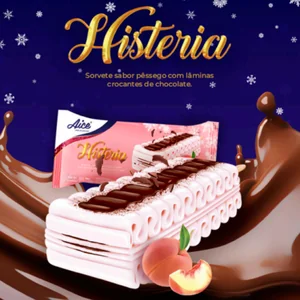 Sorvete Histeria Pêssego Aice Brasil – Sabor Cremoso e Refrescante de Verão