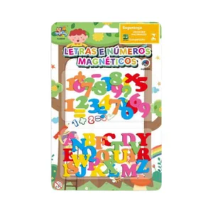 Letras e Números  Magnéticos TK-AB4438 Toy King - Divertido para todos os kid 