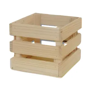 Cachepô Quadrado Natural de Ripa Pote 20 Ref. 100035 - Elis Artesanatos