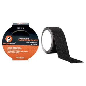 Fita Adesiva  Antiderrapante  5Mx50mm Akash Imports TRY-0112 – Alta Resistência e Durabilidade