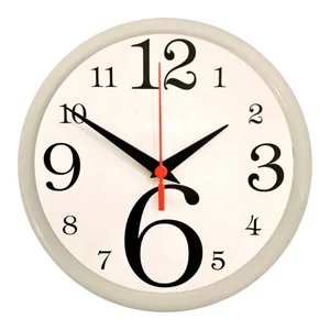 RELÓGIO NUMERAL BRANCO-BCO