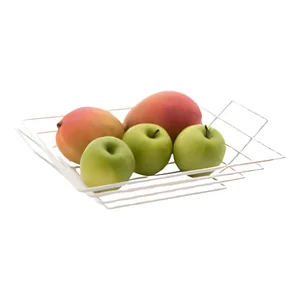 Fruteira Quadrada Branco Linha Cozinha Azzu