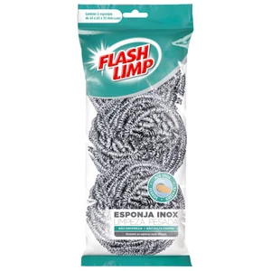 Esponja Limpeza Pesada Inox 3 pç. Flash Limp PREÇO SOB CONSULTA