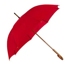 Guarda chuvas varao de madeira nylon pongee liso mz-305