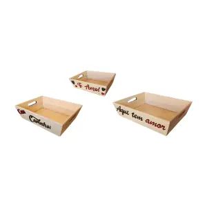 Bandeja Cone de Pinus Natural G Ref. 100640 - Elis Artesanatos