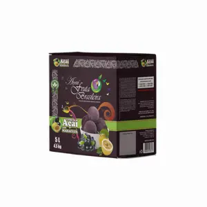 Caixa 5 litros – 4,5 kg Açaí Maracujá Fruta Brasileira