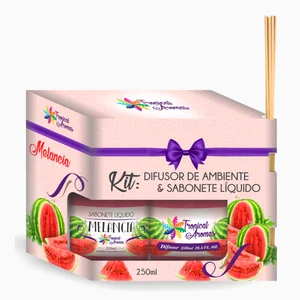 Kit Refil Difusor E Sabonete Líquido Melancia 250ml
