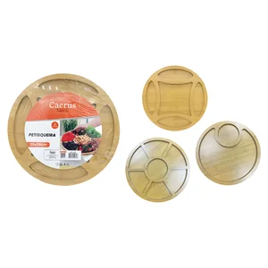 Petisqueira Redonda Akash Imports CRS-2820 – Prática e Elegante para Petiscos e Aperitivos