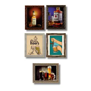 Quadros Bebidas FM 2cm Medidas 30x40cm Ref 830
