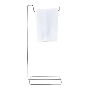 Porta Toalha de Bancada Branco Linha Banheiro Azzo