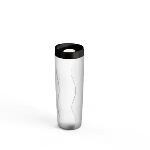 Porta Biscoito Hermetico 600ml Tampa Preta PANAMBY Ref 1109