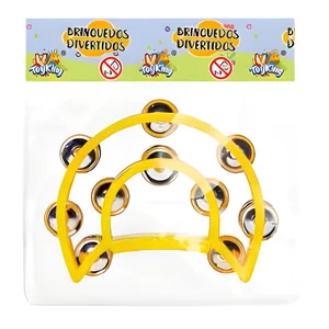 Pandeiro Colorido TK-AB8866 Toy King - Divertido para todos os kid 
