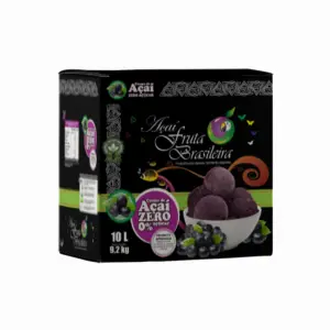 Caixa 10 litros – 9,2 kg Açaí Zero Fruta Brasileira