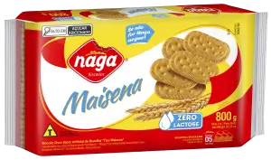 Biscoito Maisena 800g NAGA
