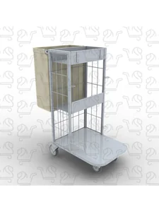 Carrinho limpeza com saco de nylon 100 KG Modelo: L431