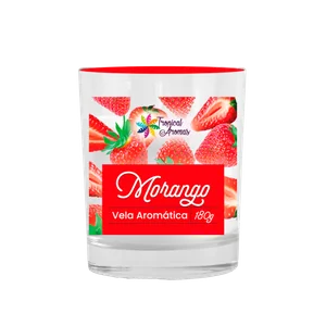 Vela Aromática Perfumada 180Gr Morango