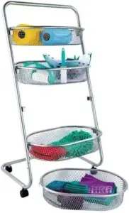 Euro Home - Fruteira Space com 4 Cestos e Rodízios - ORG6606