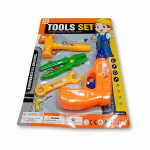 Kit Brinquedo Ferramenta Com Furadeira PRECIZA Ref 1163 Infantil Educativo E Divertido Para Crianças