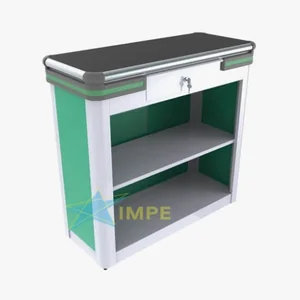 Balcão Fiscal Luxo - 100cm - Tampo em Borracha