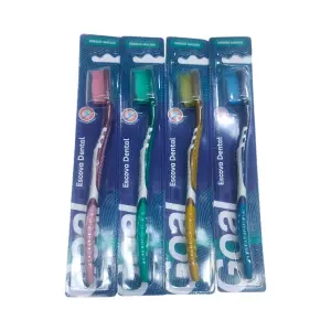 Escova De Dente Uso Adulto C/12 GOAL Ref GL0703 Kit Com 12 Unidades Para Higiene Bucal Diária