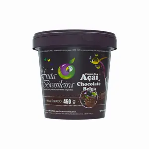 Pote 500 ml – 460 g Açaí com Chocolate Belga C/6 un Fruta Brasileira