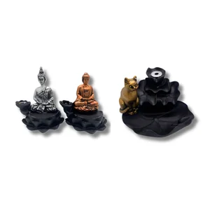 Incensário Cascata Resina P Ref. 0532 Zed Black