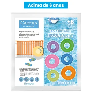 Bóia Divertida 85 cm Akash Summer – Diversão Garantida na Piscina | Referência CRS-2390