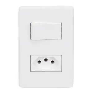 Interruptor Simples + 1 Tomada Ref. 20