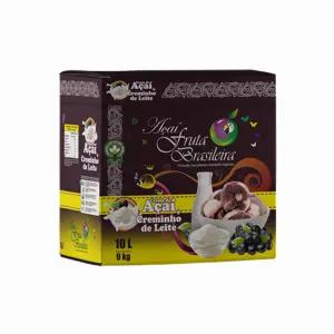 Caixa 10 litros – 9 kg Açaí com Creminho de Leite Fruta Brasileira