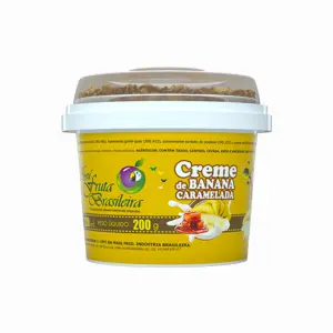 Pote 220 ml – 200 g Creme de Banana Caramelada C/12 un Fruta Brasileira