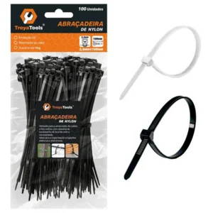 Abraçadeira de Nylon Akash Imports TRY-0087 – Fixa Cabos e Fios com Resistência e Durabilidade