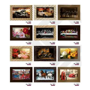 Quadros Super Luxo 4cm Medidas 50x70cm Ref. 706