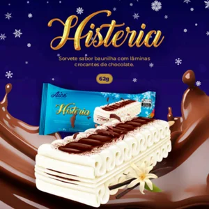 Sorvete Histeria Baunilha Aice Brasil – Cremoso, Refrescante e Irresistível!