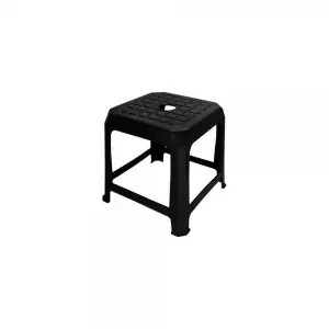Banqueta 31x33x33cm Black Ref. 379 3UD Resistente E Compacta Para Uso Domestico