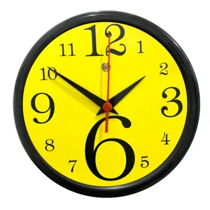 RELÓGIO NUMERAL AMARELO - PTO