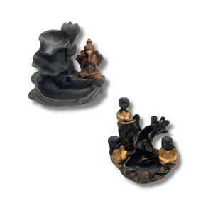 Incensário Cascata Resina M Ref. 0426 Zed Black