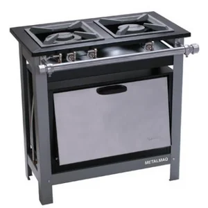 Fogão 2 Bocas com forno Baixa Pressão M10S2000 METALMAQ