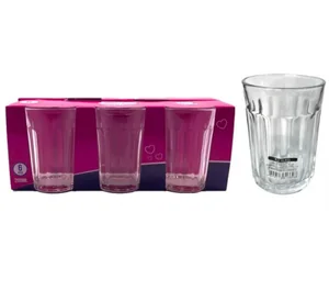 COPO DE VIDRO 200ML KIT C/3 SEU LAR