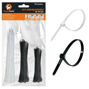 Abraçadeira de Nylon Akash Imports TRY-0087 – Fixa Cabos e Fios com Resistência e Durabilidade