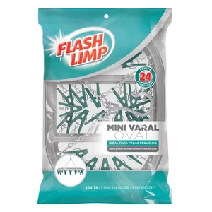 Mini Varal Oval com 24 Prendedores Flash Limp PREÇO SOB CONSULTA