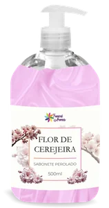 Sabonete Perolado C/ Valvula 500 ml (Colorido)- Flor De Cerejeira