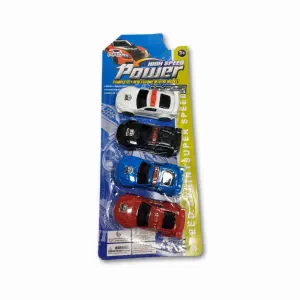 Kit Carrinho Sem Fricção Com 4 Peças PRECIZA Ref 1150 Brinquedo Infantil Divertido E Resistente