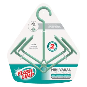 Mini Varal para Calçados 2 Pares Verde Flash Limp PREÇO SOB CONSULTA