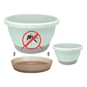 Cuia Furada Com Prato Anti-Dengue M Color Utiliplas Ref. 0737