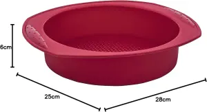 Euro Home - Assadeira para Bolos de Silicone Redonda - SIL3246-VM
