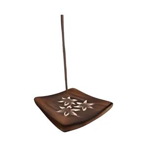 Incensário Madeira Oudrado - 3 furos Ref. 1456 Zed Black