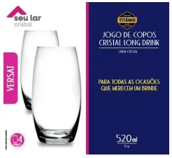 COPO LONG DRINK 520ML KIT C/4 SEU LAR